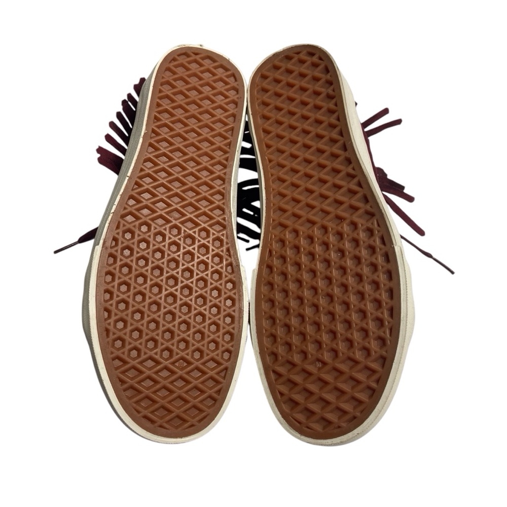 Vans SK8-Hi Moccasin High-Top Womens Sneakers Suede Leather Fringe Maroon Shoes - Picture 8 of 12